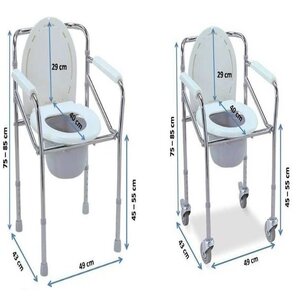 COMMODE CHAIR CODE( 894 without wheel & 696 with wheel ) 